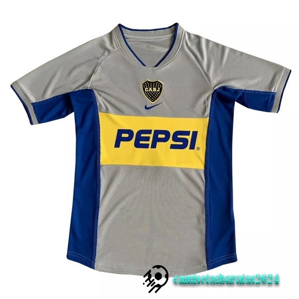 Replicas Segunda Camiseta Boca Juniors Retro 2002 Gris