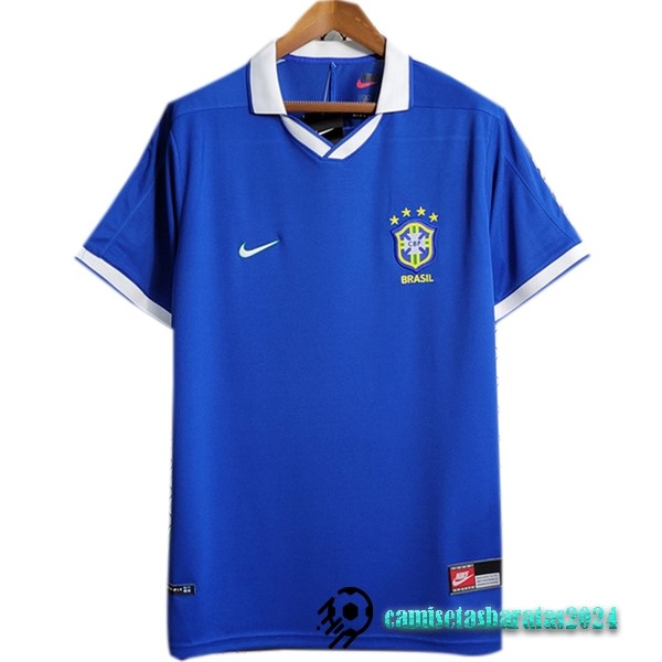 Replicas Segunda Camiseta Brasil 1997 Azul