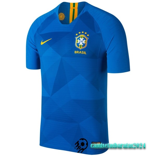 Replicas Segunda Camiseta Brasil 2018 Azul