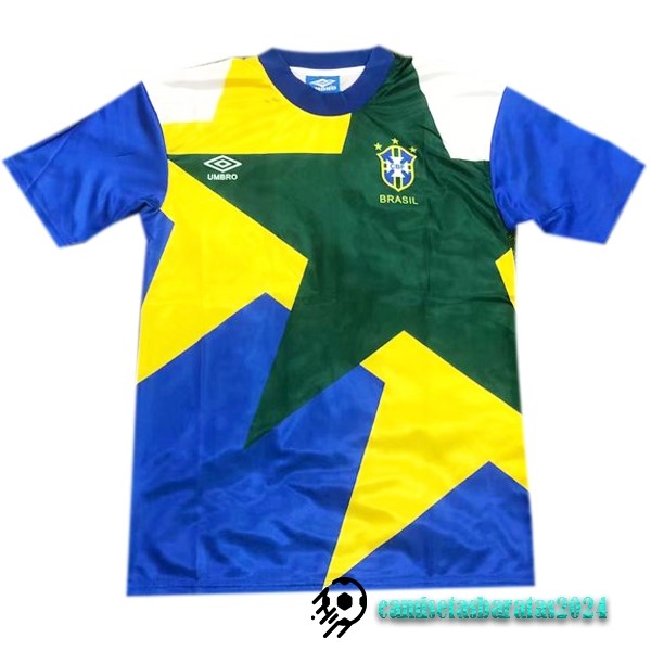 Replicas Segunda Camiseta Brasil Retro 1991 1994 Azul