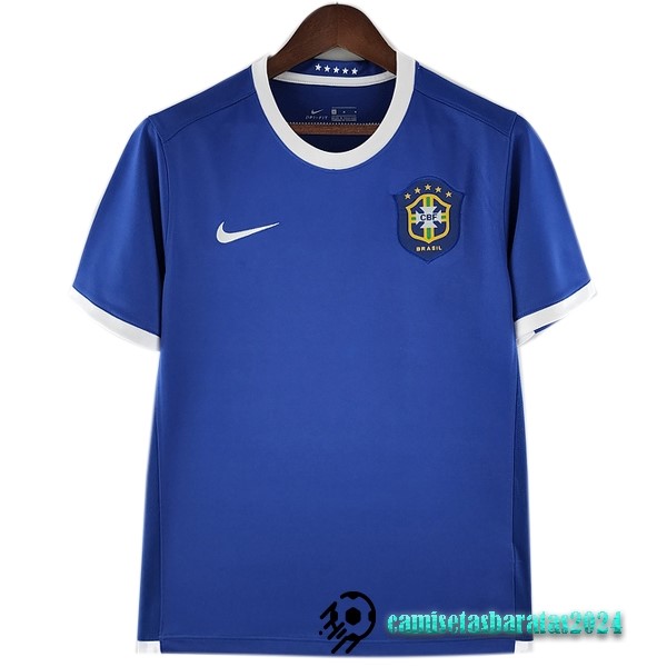 Replicas Segunda Camiseta Brasil Retro 2006 Azul