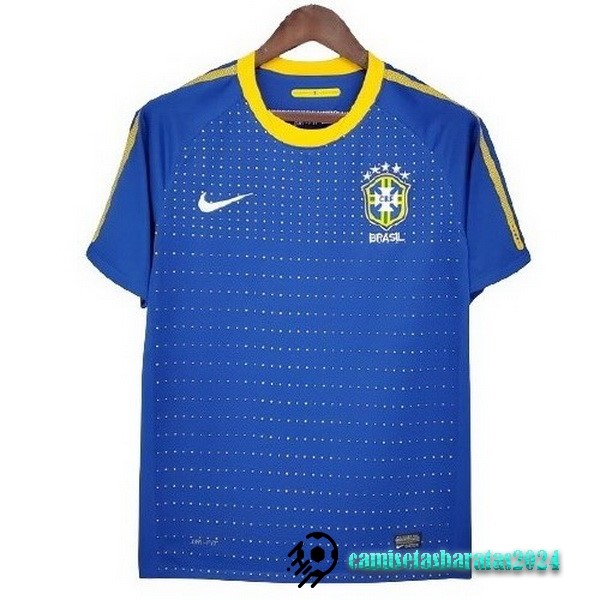 Replicas Segunda Camiseta Brasil Retro 2010 Azul