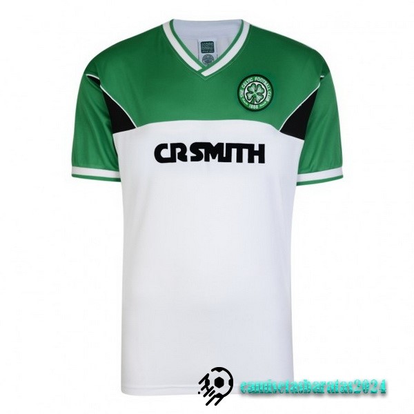 Replicas Segunda Camiseta Celtic Retro 1985 1986 Verde Blanco