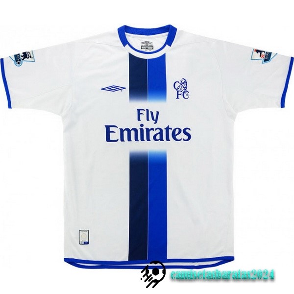Replicas Segunda Camiseta Chelsea Retro 2003 2005 Blanco