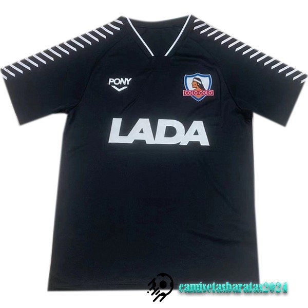 Replicas Segunda Camiseta Colo Colo Retro 1992 Negro
