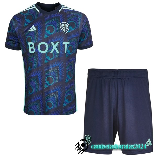 Replicas Segunda Camiseta Conjunto De Hombre Leeds United 2023 2024 Azul