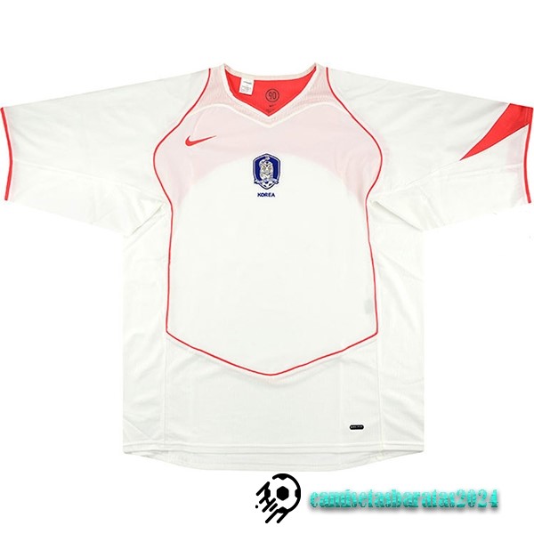 Replicas Segunda Camiseta Corea Retro 2004 2006 Blanco