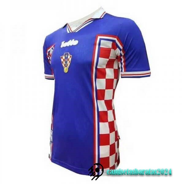 Replicas Segunda Camiseta Croacia Retro 1998 Azul