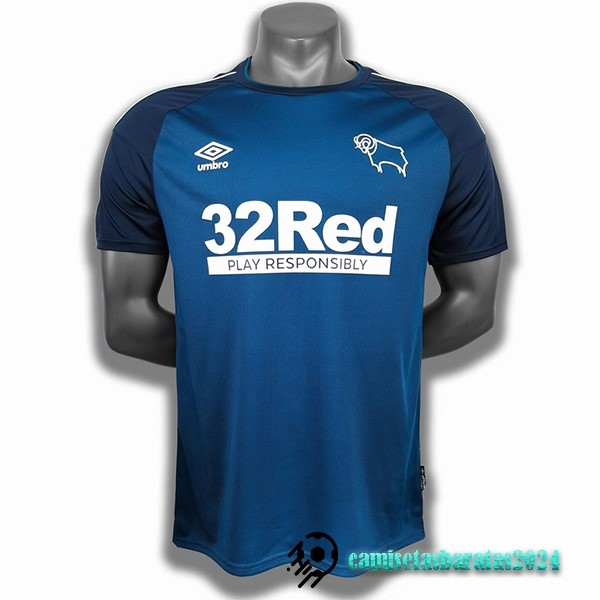 Replicas Segunda Camiseta Derby County Retro 2020 2021 Azul