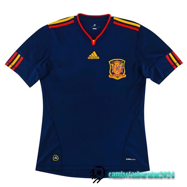 Replicas Segunda Camiseta España Retro 2010 Azul