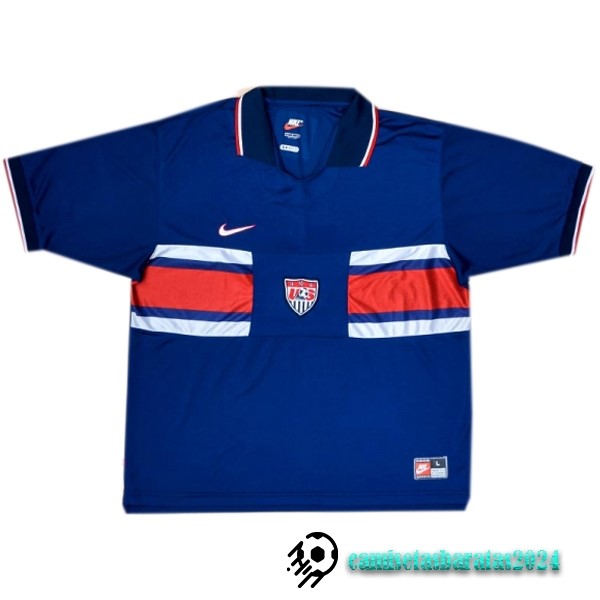 Replicas Segunda Camiseta Estados Unidos Retro 1995 1997 Azul
