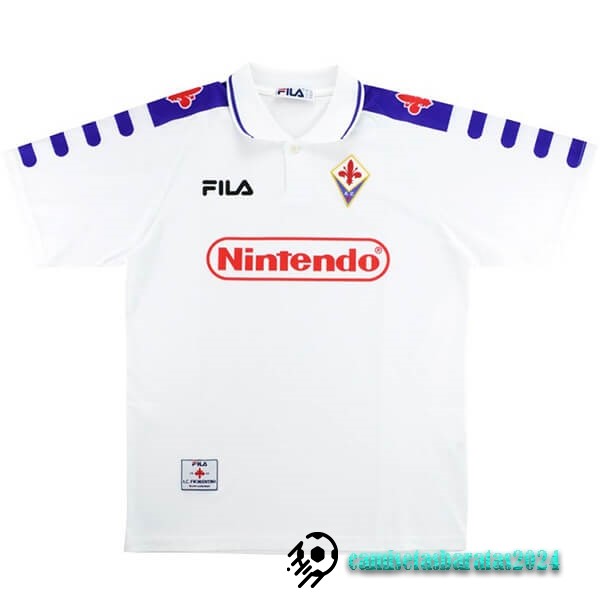 Replicas Segunda Camiseta Fiorentina Retro 1998 1999 Blanco