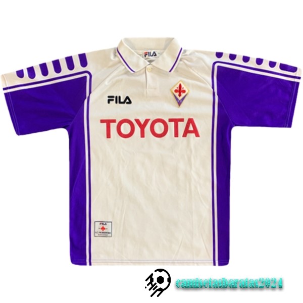 Replicas Segunda Camiseta Fiorentina Retro 1999 2000 Blanco