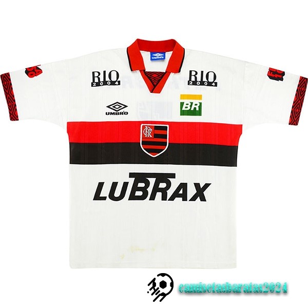 Replicas Segunda Camiseta Flamengo Retro 1995 1996 Blanco