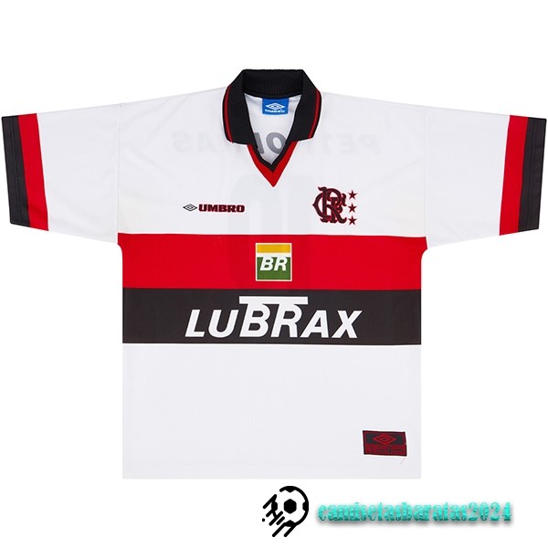 Replicas Segunda Camiseta Flamengo Retro 1999 Blanco