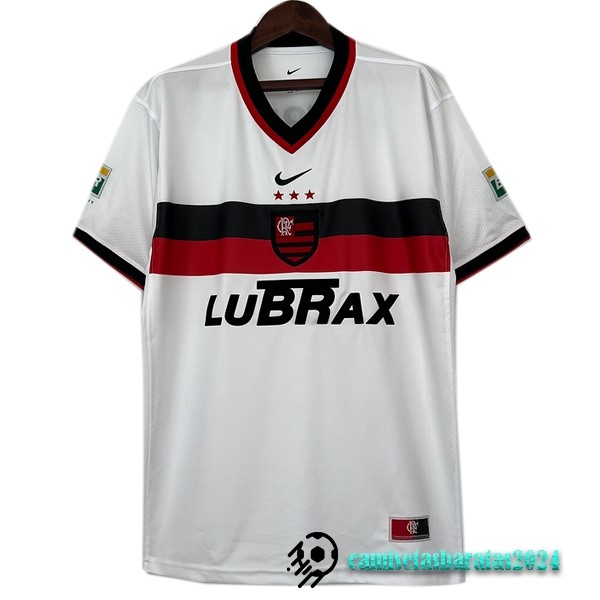 Replicas Segunda Camiseta Flamengo Retro 2001 Blanco