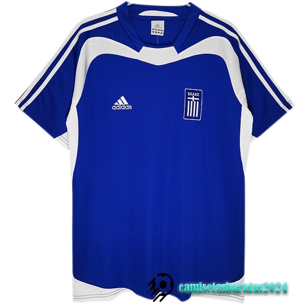 Replicas Segunda Camiseta Grecia Retro 2004 Azul