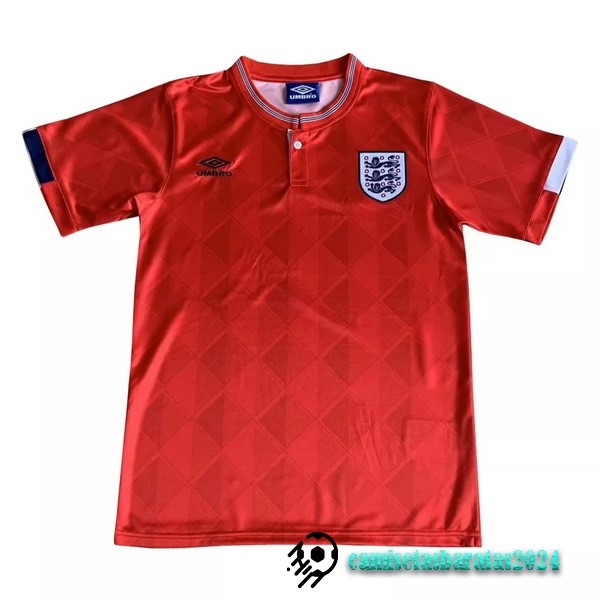 Replicas Segunda Camiseta Inglaterra Retro 1989 Rojo