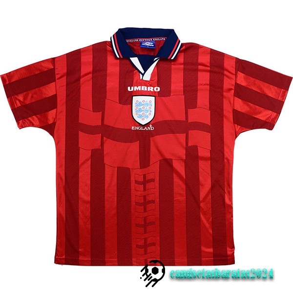 Replicas Segunda Camiseta Inglaterra Retro 1998 Rojo