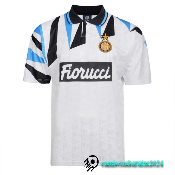 Replicas Segunda Camiseta Inter Milán Retro 1991 1992 Blanco