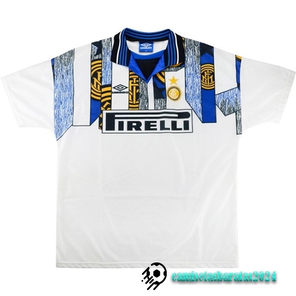 Replicas Segunda Camiseta Inter Milán Retro 1995 1996 Blanco