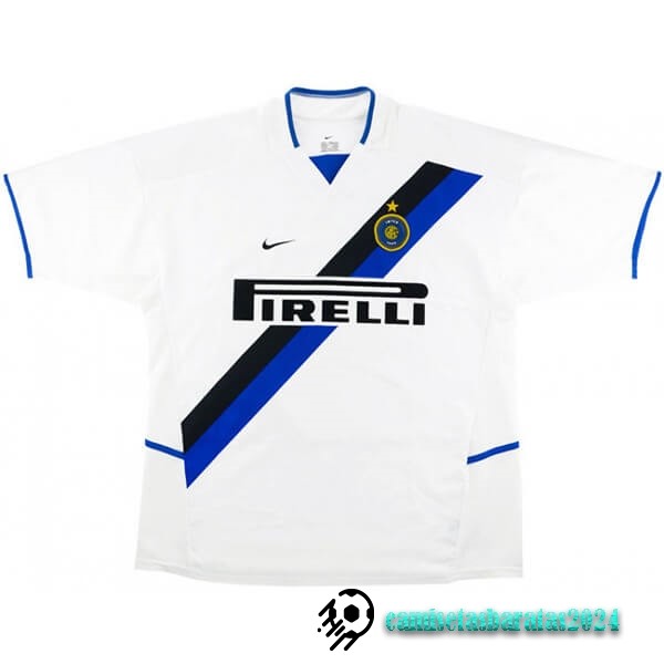 Replicas Segunda Camiseta Inter Milán Retro 2002 2003 Blanco