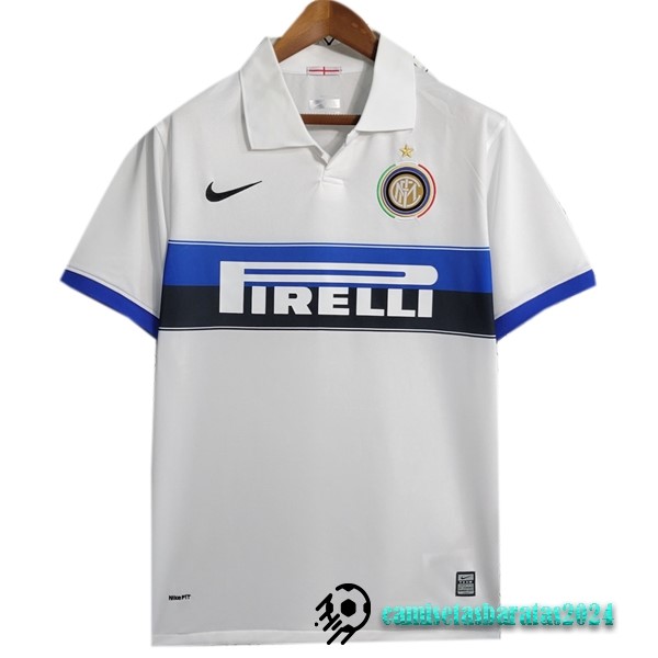 Replicas Segunda Camiseta Inter Milán Retro 2009 2010 Blanco