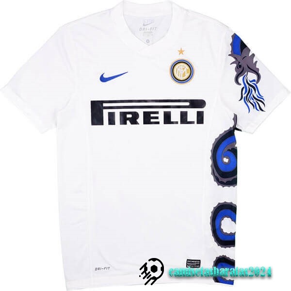 Replicas Segunda Camiseta Inter Milán Retro 2010 2011 Blanco