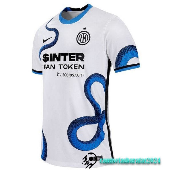 Replicas Segunda Camiseta Inter Milán Retro 2021 2022 Blanco