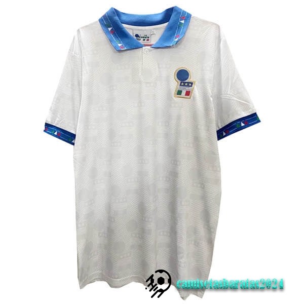 Replicas Segunda Camiseta Italy Retro 1994 Blanco