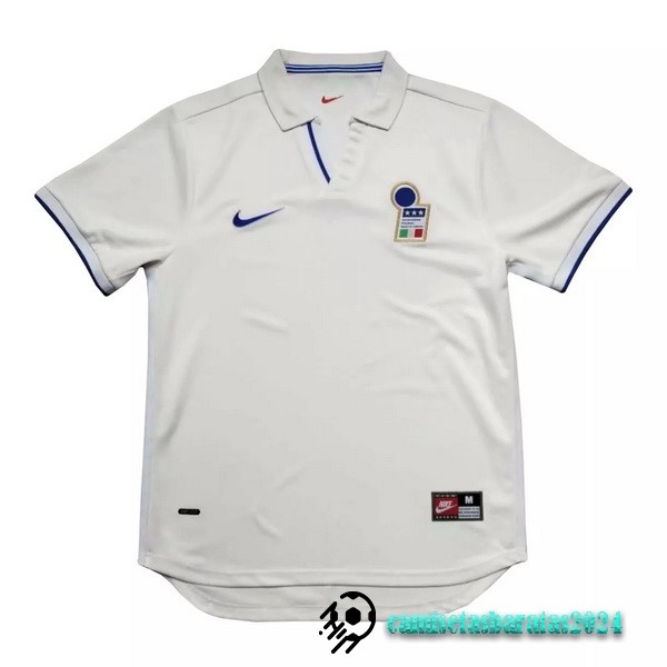 Replicas Segunda Camiseta Italy Retro 1998 Azul