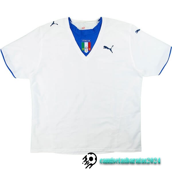 Replicas Segunda Camiseta Italy Retro 2006 Blanco