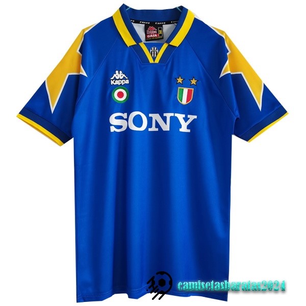 Replicas Segunda Camiseta Juventus Retro 1995 1996 Azul