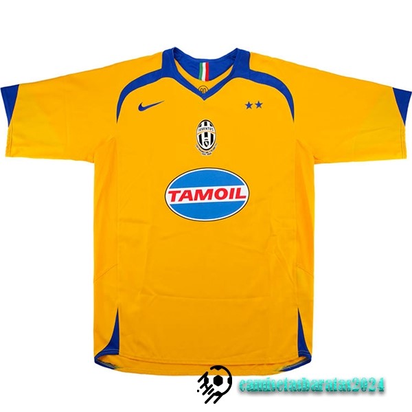 Replicas Segunda Camiseta Juventus Retro 2005 2006 Amarillo