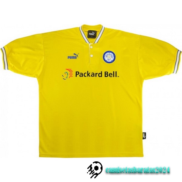 Replicas Segunda Camiseta Leeds United Retro 1997 1998 Amarillo