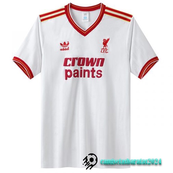 Replicas Segunda Camiseta Liverpool Retro 1985 1986 Blanco