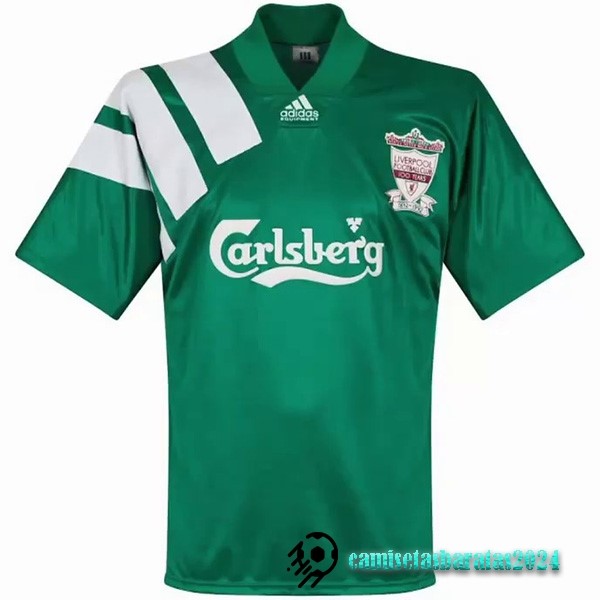 Replicas Segunda Camiseta Liverpool Retro 1992 1993 Verde