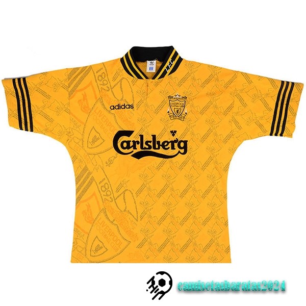 Replicas Segunda Camiseta Liverpool Retro 1994 1996 Amarillo