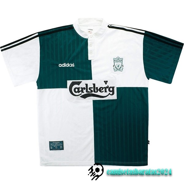 Replicas Segunda Camiseta Liverpool Retro 1995 1996 Verde