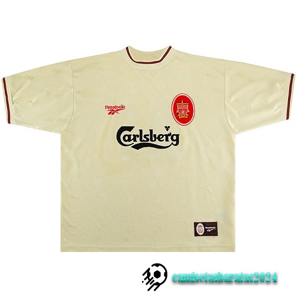 Replicas Segunda Camiseta Liverpool Retro 1996 1997 Blanco