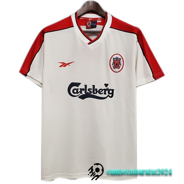 Replicas Segunda Camiseta Liverpool Retro 1998 1999 Blanco