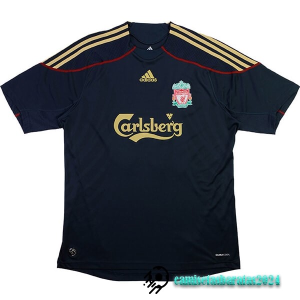 Replicas Segunda Camiseta Liverpool Retro 2009 2010 Negro