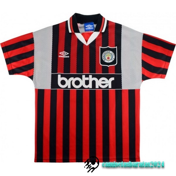 Replicas Segunda Camiseta Manchester City Retro 1994 1996 Rojo