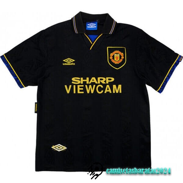 Replicas Segunda Camiseta Manchester United Retro 1994 Negro