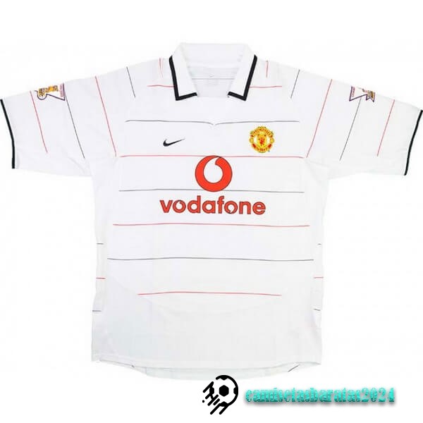 Replicas Segunda Camiseta Manchester United Retro 2003 2005 Blanco