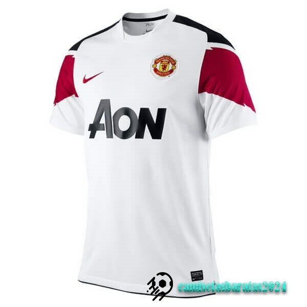 Replicas Segunda Camiseta Manchester United Retro 2010 2011 Blanco