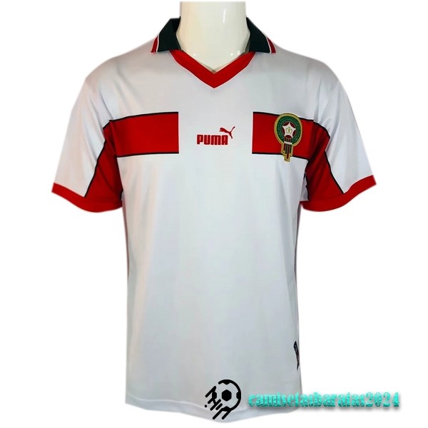 Replicas Segunda Camiseta Marruecos Retro 1998 Blanco