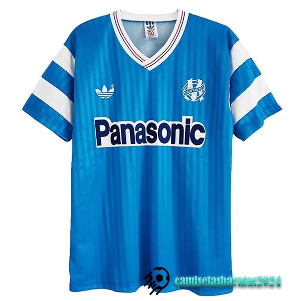 Replicas Segunda Camiseta Marsella Retro 1990 Azul
