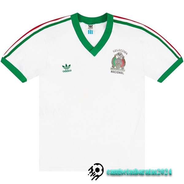 Replicas Segunda Camiseta Mexico Retro 1983 Blanco