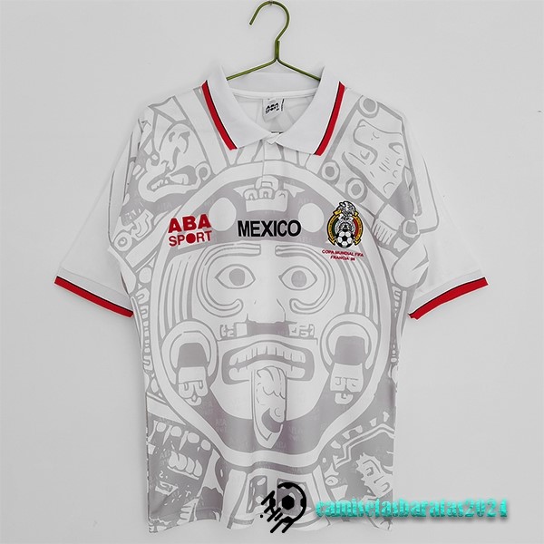 Replicas Segunda Camiseta Mexico Retro 1998 Blanco